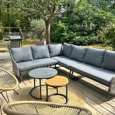 De Gamme 11 Personnes Jacuzzi Prive Ferienhaus *